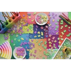 Ravensburger Karen Rainbow Puzzle 3000 pieces in progress, colorful jigsaw puzzle - Puzzle