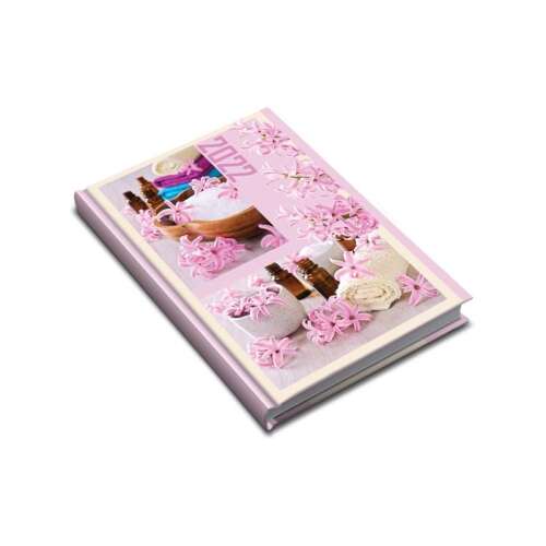 Realsystem 2023-as kétnapos zsebnaptár levendula mintával