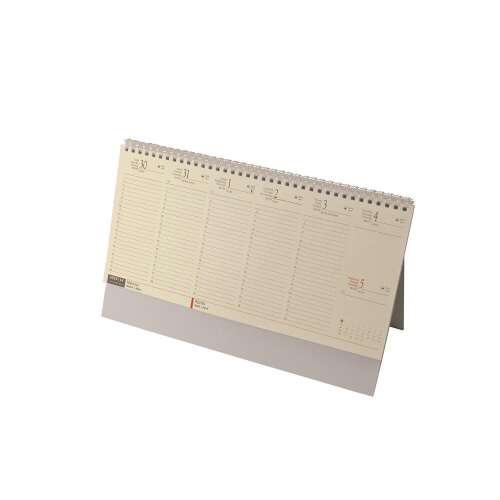 Realsystem 2024-es 7832-00 yellow paper desk calendar
