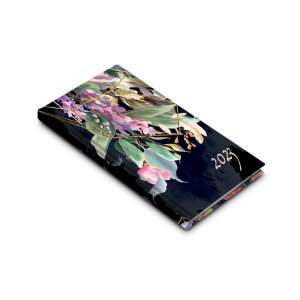 Realsystem 2024 Taschenkalender mit blauer Blumenmuster - REALSYSTEM