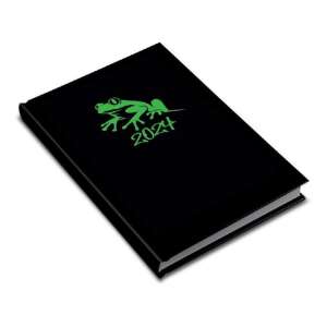 Realsystem 2024-es Laser 5411-36 B6 Taschenkalender mit Froschdesign - REALSYSTEM