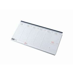 Realsystem 2024 Tischkalender, burgunder, Wochenansicht - REALSYSTEM