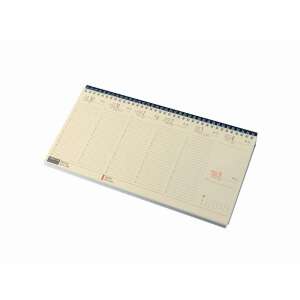 Realsystem 2024 Tischkalender, gelbes Papier, schwarzer Einband, wöchentlicher Plan - REALSYSTEM