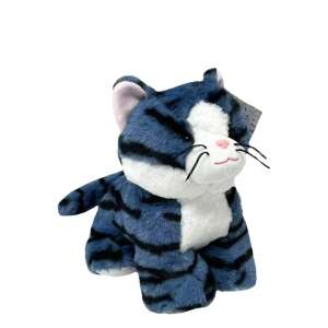 Figurină de pluș Tulilo Kitty Cica, dungi albastre închise, 23 cm - Tulilo