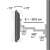 Techly LCD TV wall mount, silver, 13-30 inch, VESA 75x75 and 100x100 mm, installation diagram