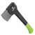 Verto 05G100 universal axe with green and black handle