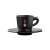 Bialetti Moka Espresso Cup and Saucer Set, Black