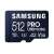 Samsung 512GB PRO Ultimate microSDXC memóriakártya, Class 10, U3, V30, A2, adapterrel