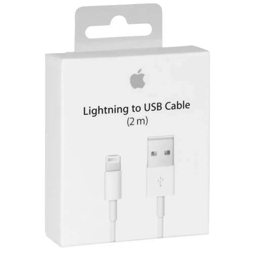 EREDETI GYÁRI APPLE USB Lightning Töltőkábel 2m, fehér