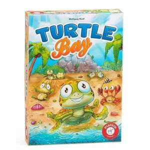 Turtle Bay társasjáték doboz, rajta egy rajzolt teknős a strandon - Formatex