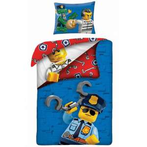Halantex Lego City Set lenjerie de pat cu tematică poliție (140x200 cm) - Lenjerie de pat