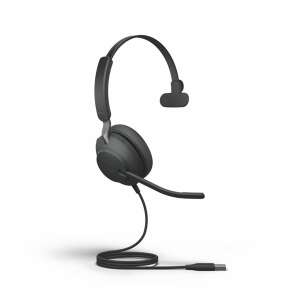 Jabra Evolve2 40 Mono Headset - Black, USB-A - Jabra Headphone