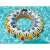 Bestway Flirty Fiesta™ inflatable swim ring, 107 cm, colorful design, in the pool