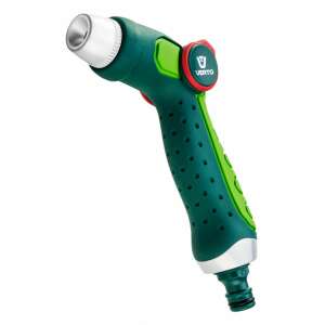 Verto 15G709 verstellbare Gartenschlauchdüse, grün und weiß - Bewässerung