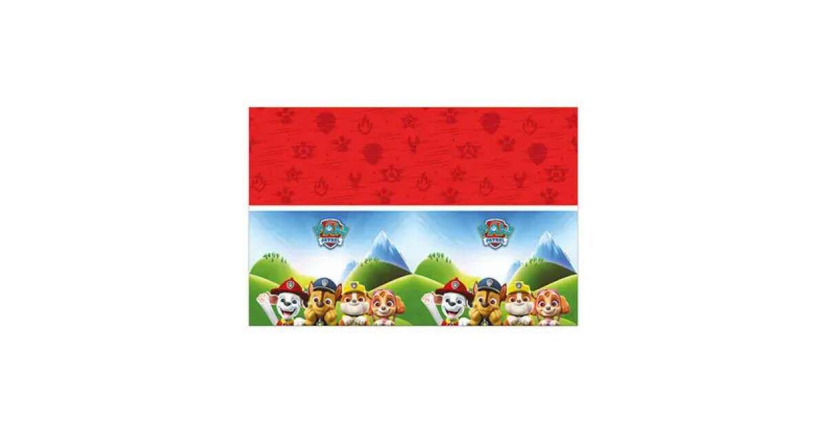Paw Patrol Rescue Heroes Mancs őrjárat Műanyag Asztalterítő 120x180 Cm