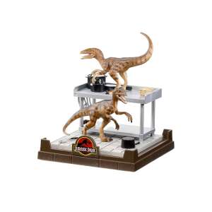 Jurassic Park IdeallStore® kollekciós figura, Velociraptors Lab, 18 cm, üvegtartóval együtt 71584899 Mesehős figurák
