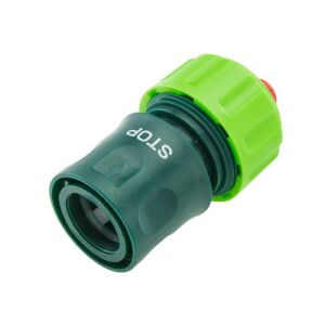 Verto 15G723 tömlő gyorscsatlakozó 3/4 vizstoppos, Zöld