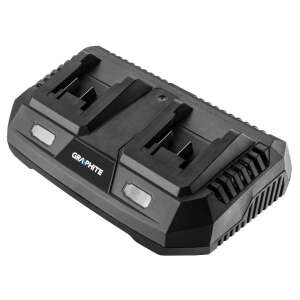 Graphite 58G085 dual battery charger for Energy+ single battery system, black - Tool Batteries and Charger