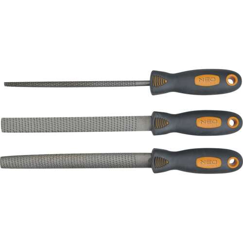 Neo Tools 37-600 ráspolykészlet, 3 db, fához, szürke/narancs
