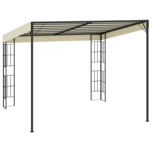 Kerti Falra Szerelhető Pavilon 3x3m Cream - Wall Mounted Garden Gazebo - Garden