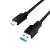 Logilink USB 3.2 Gen 1 USB-C - USB-A kábel, 0,5m, fekete