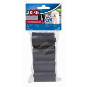 Trixie Worki na psie odchody, 4 rolki po 20 czarnych worków na psie odchody - Torba ciastek dla psa