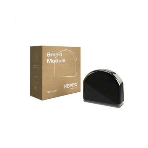 Modul inteligent Fibaro FGS-214, negru, compatibil Z-Wave, pentru controlul dispozitivelor electrice
