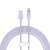 Kabel Baseus Quick Charge USB-C 6A, 1m, fioletowy