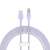 Baseus Schnelllade-USB-C-auf-USB-Kabel, lila, 1 Meter