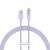 Kabel ładujące Baseus USB-C do USB, fioletowy, 1 metr