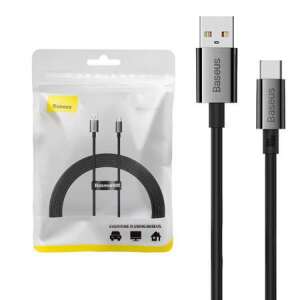 Baseus Superior 100W USB na USB-C kábel 2m Čierny s obalom - USB káble