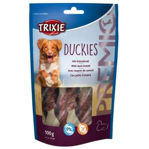Trixie Premio Duckies recompense pentru câini, pachet de 100g cu oase învelite în piept de rață pentru câini - Trixie Momeală pentru recompensarea câinilor