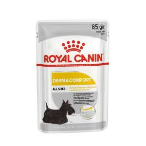 Hrană umedă pentru câini adulți cu iritații ale pielii Royal Canin Dermacomfort, 85g plic - Hrană umedă pentru câini