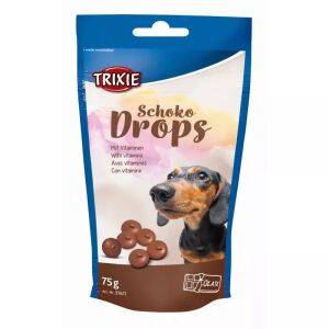 Trixie Schoko Drops 75g kutyacsokoládé jutalomfalat csomagolása - Trixie