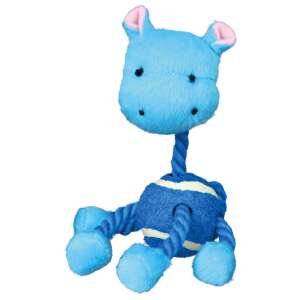 Trixie Hipopotam de pluș albastru cu minge de tenis pentru câini - Jucării pentru câini