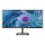 Monitor Philips 346E2LAE 34-palcový Ultrawide QHD zobrazujúci kvetinovú tapetu