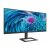 Philips 346E2LAE 34 inch Ultrawide QHD monitor angled view