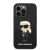Front view of Karl Lagerfeld Ikonikus iPhone 14 Pro Max phone case