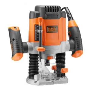 Black+Decker KW1200EKA-QS Router, Orange-Black - Power tool