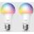 Two TP-Link Tapo L530E smart Wi-Fi light bulbs, multicolor, E27