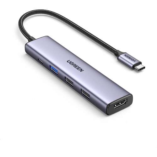 Ugreen CM478 USB-C to HDMI, USB-A 3.0, 2x USB-A 2.0, PD 100W Multiport Adapter