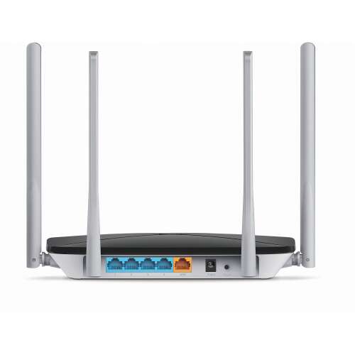Router wireless Wi-Fi, Mercusys AC12 AC1200, Dual-Band, Negru