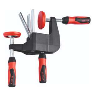 BESSEY TFM-2K Türrahmenklemme, 2-teiliges Set, Schwarz und Rot - Bau & Renovierung