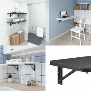 Maclean MC-876 Klappbare Regalhalterungen in Badezimmer-, Büro- und Küchenumgebung - Maclean