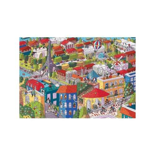 Trefl Eye Spy Sneaky Peekers Párizs 1000 darabos puzzle összeállítva