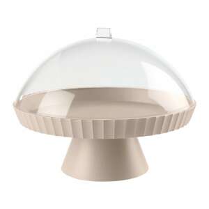 Moka Grey Cake Stand with Lid - Serving tray