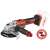 Einhell AXXIO 18/125 cordless angle grinder, red and silver, with battery and Power X-Change logo