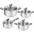 Set vase de gatit Tefal G712S855 Daily Cook 8 piese inox