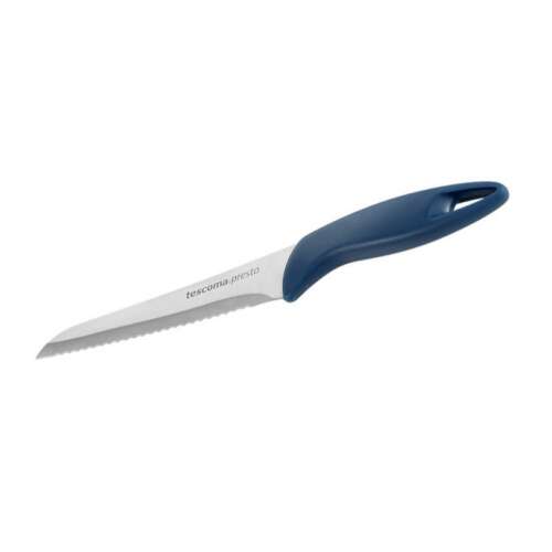 Tescoma PRESTO bread knife, 16 cm, blue handle, stainless steel blade