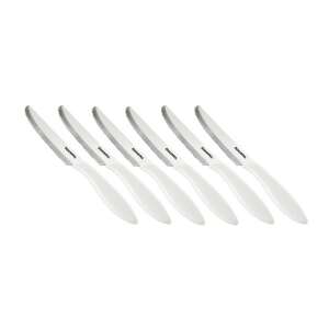 Set mit 6 Tescoma PRESTO Buttermessern, 12 cm, weiß - Messer